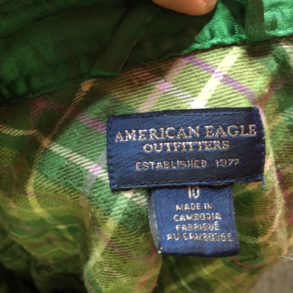 American Eagle Plaid Button Down Box15 - image 7